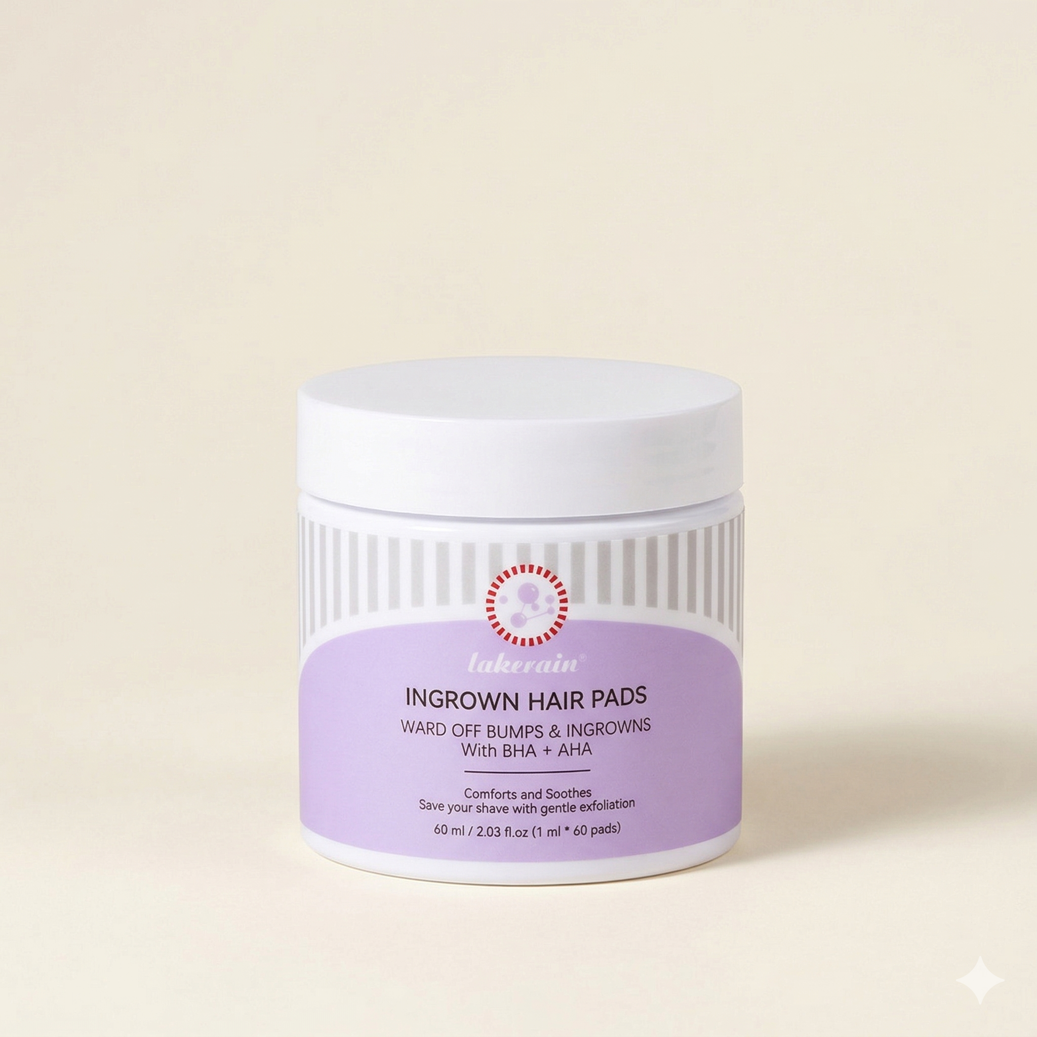 Lakerain™ - Disques Exfoliants Anti-Poils Incarnés &amp; Boutons (AHA + BHA)